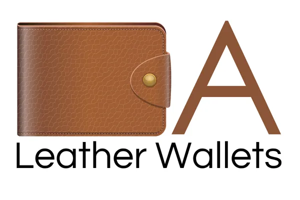 a leather wallets logo